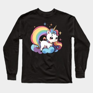 Unicorn Rainbow 02 Long Sleeve T-Shirt